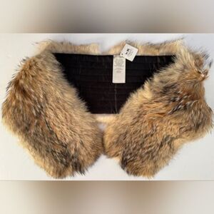 Coach 83113 Coyote fur pull through Scarf - NWT